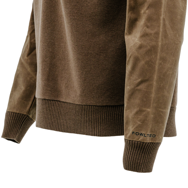 FOWLTEC Waxed Cotton 5-Button Henley Knit Sweater