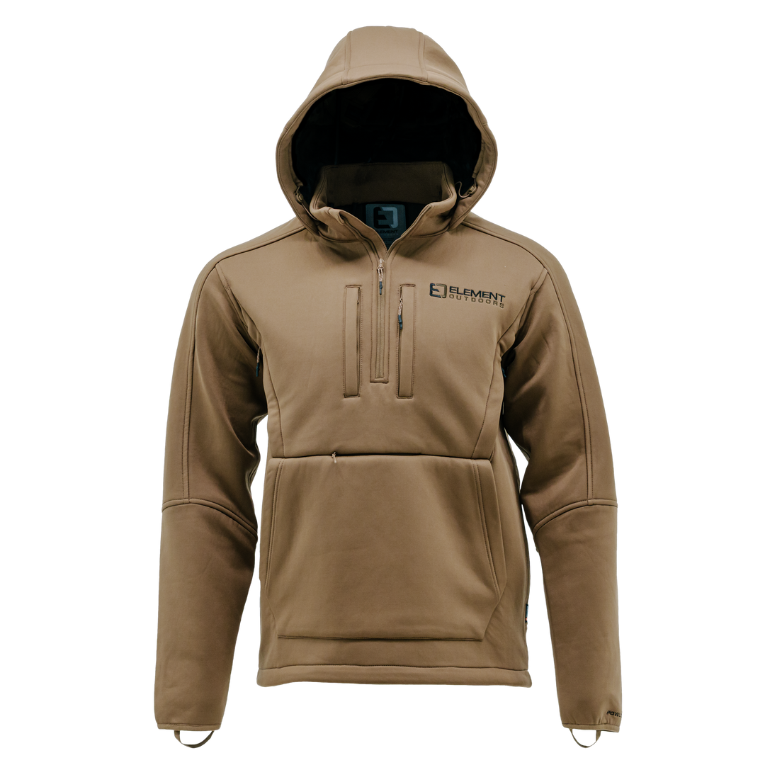 FOWLTEC 3-Layer Wind/waterproof 1/4 Zip Hooded Pullover