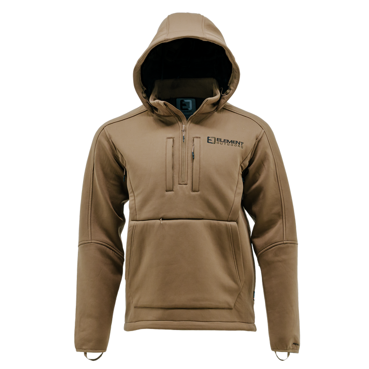 FOWLTEC 3-Layer Wind/waterproof 1/4 Zip Hooded Pullover