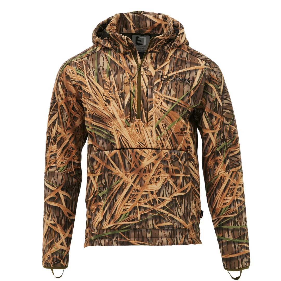 FOWLTEC 3-Layer Wind/waterproof 1/4 Zip Hooded Pullover