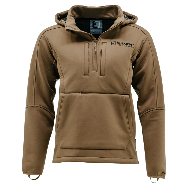 FOWLTEC 3-Layer Wind/waterproof 1/4 Zip Hooded Pullover