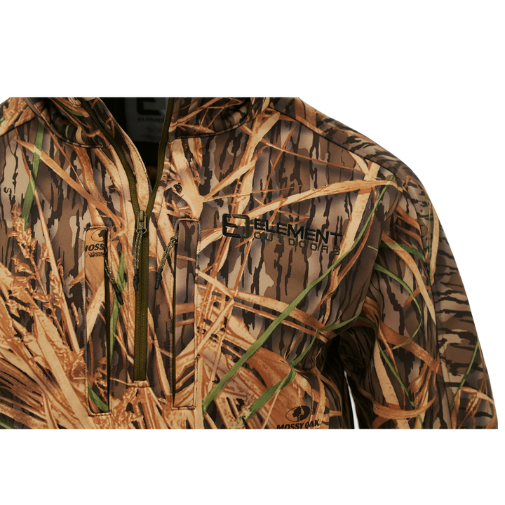 FOWLTEC 3-Layer Wind/waterproof 1/4 Zip Hooded Pullover