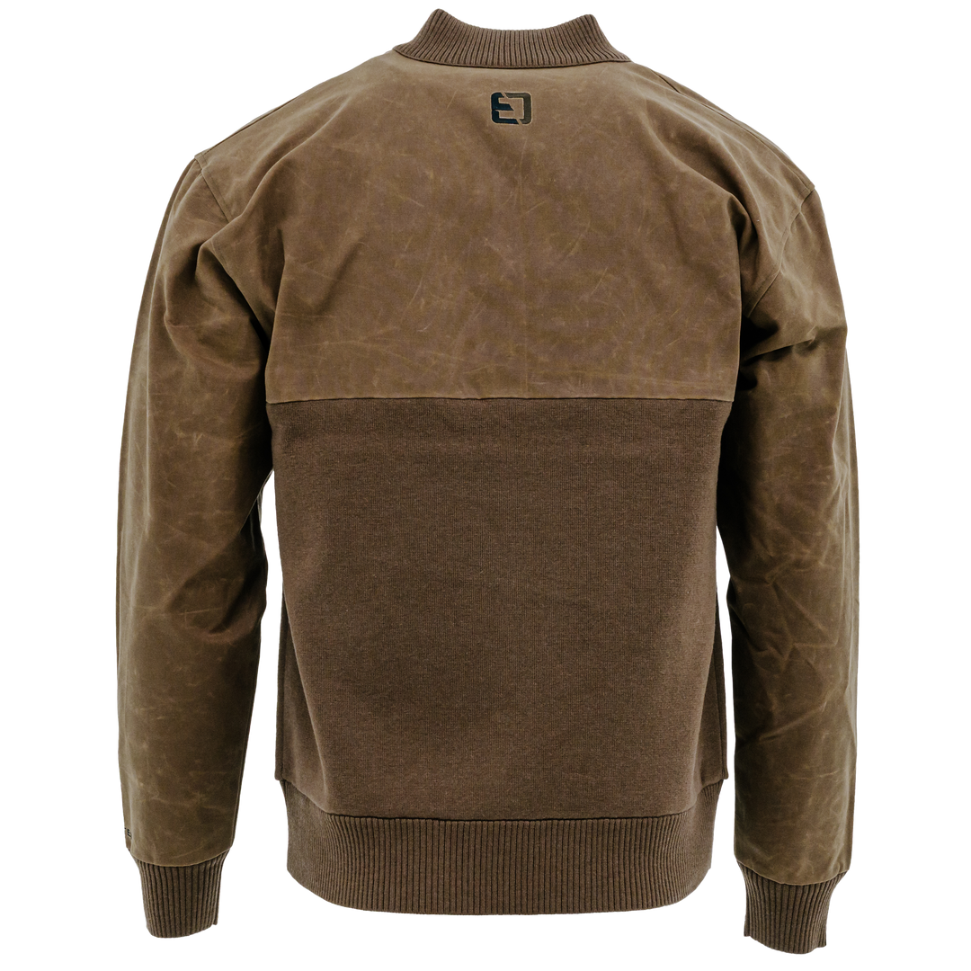 FOWLTEC Waxed Cotton 5-Button Henley Knit Sweater