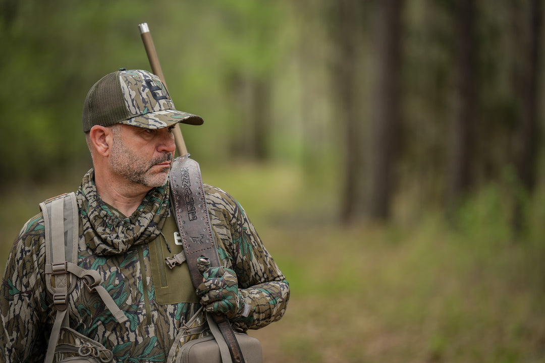 Mossy Oak Green Leaf Meshback Logo Hat