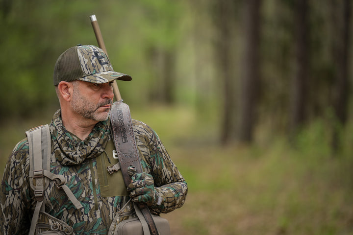 Mossy Oak Green Leaf Meshback Logo Hat