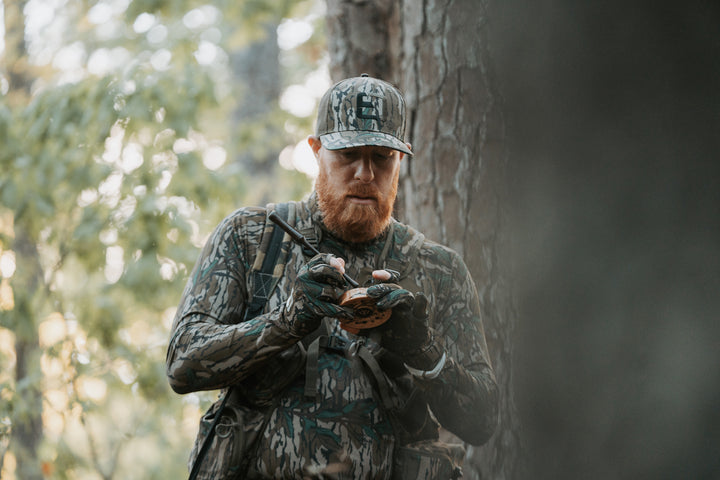 Mossy Oak Green Leaf Meshback Logo Hat