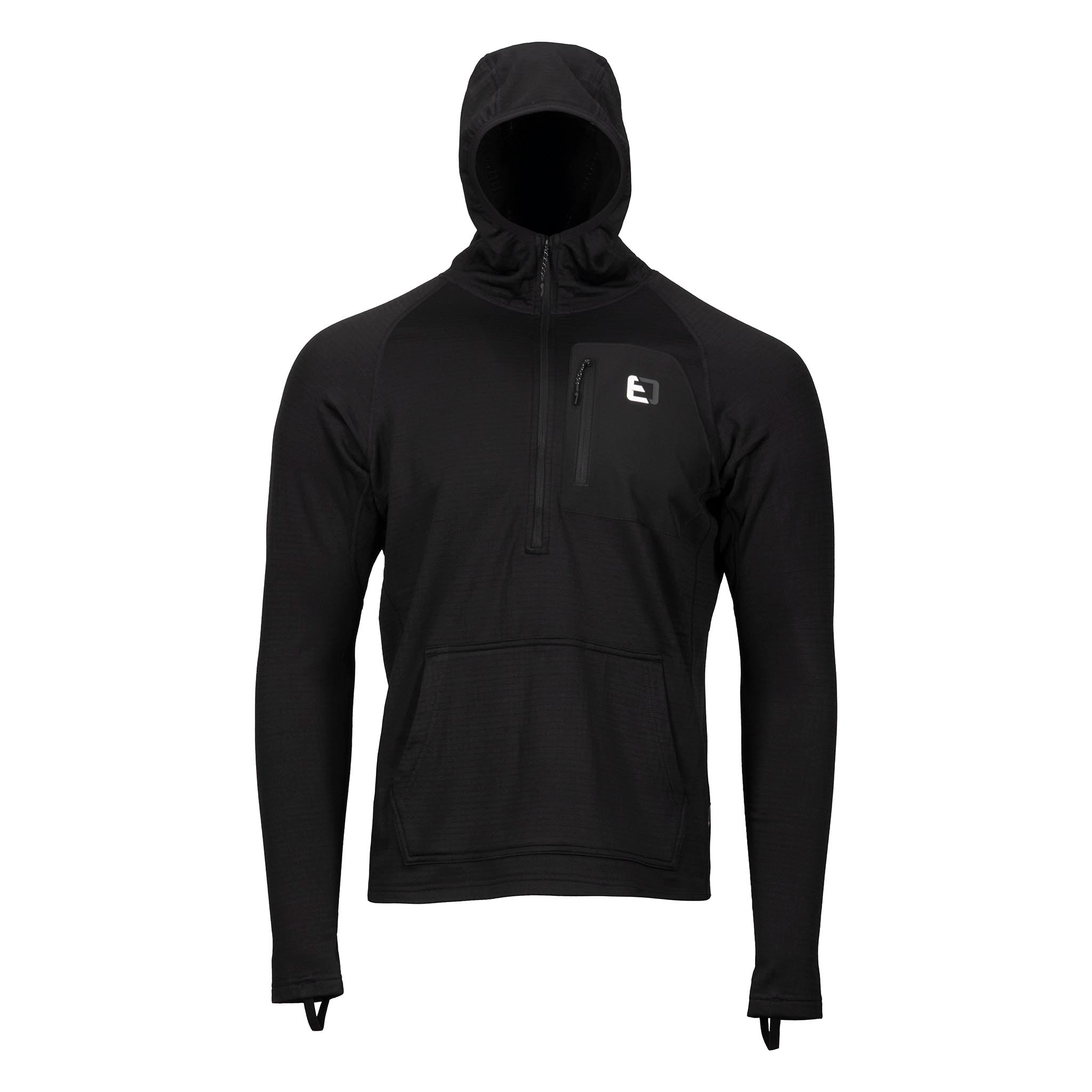 FLEXWITME 黒フーディ GRIDFLEX Midweight Fleece Hoodie – Element Outdoors