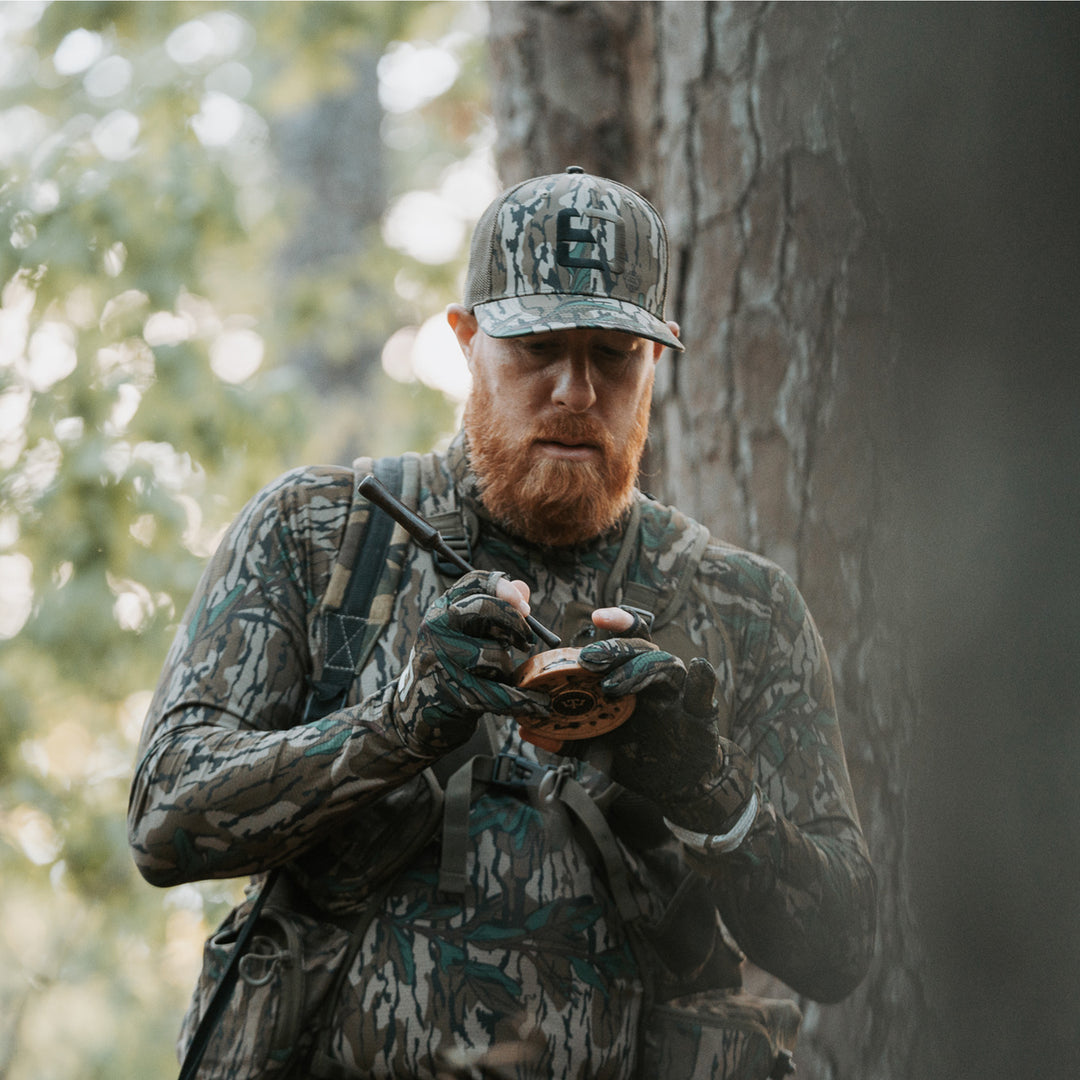 Mossy Oak Green Leaf Meshback Logo Hat