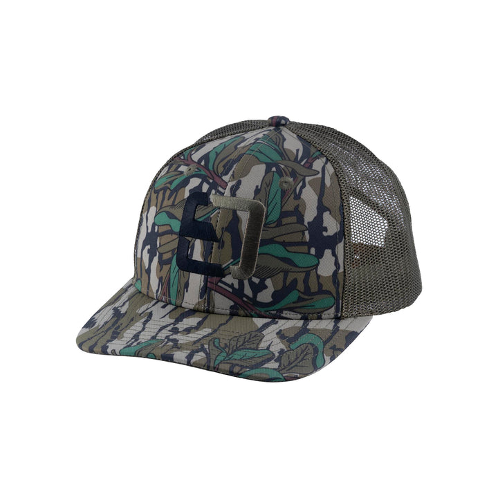 Mossy Oak Green Leaf Meshback Logo Hat