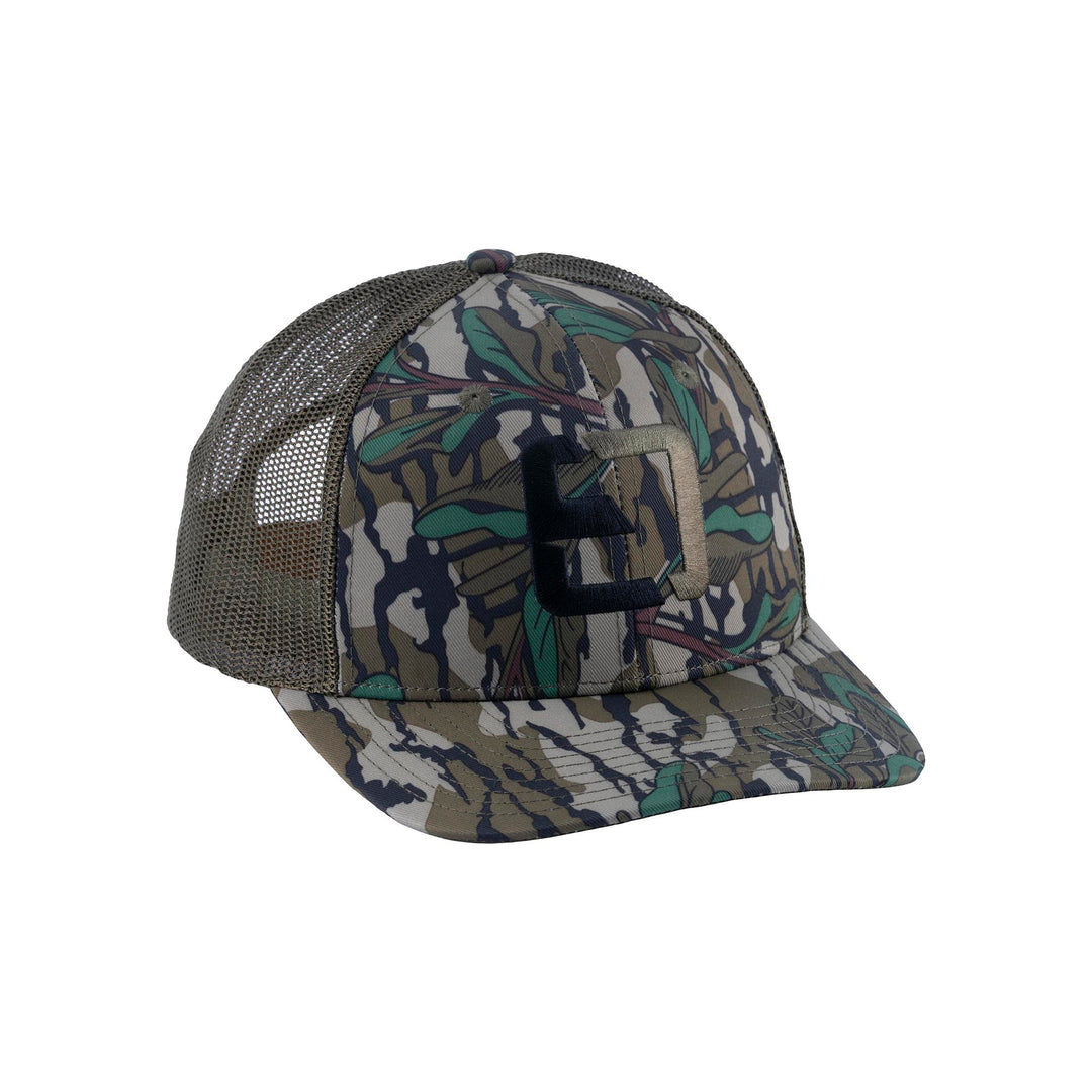 Mossy Oak Green Leaf Meshback Logo Hat