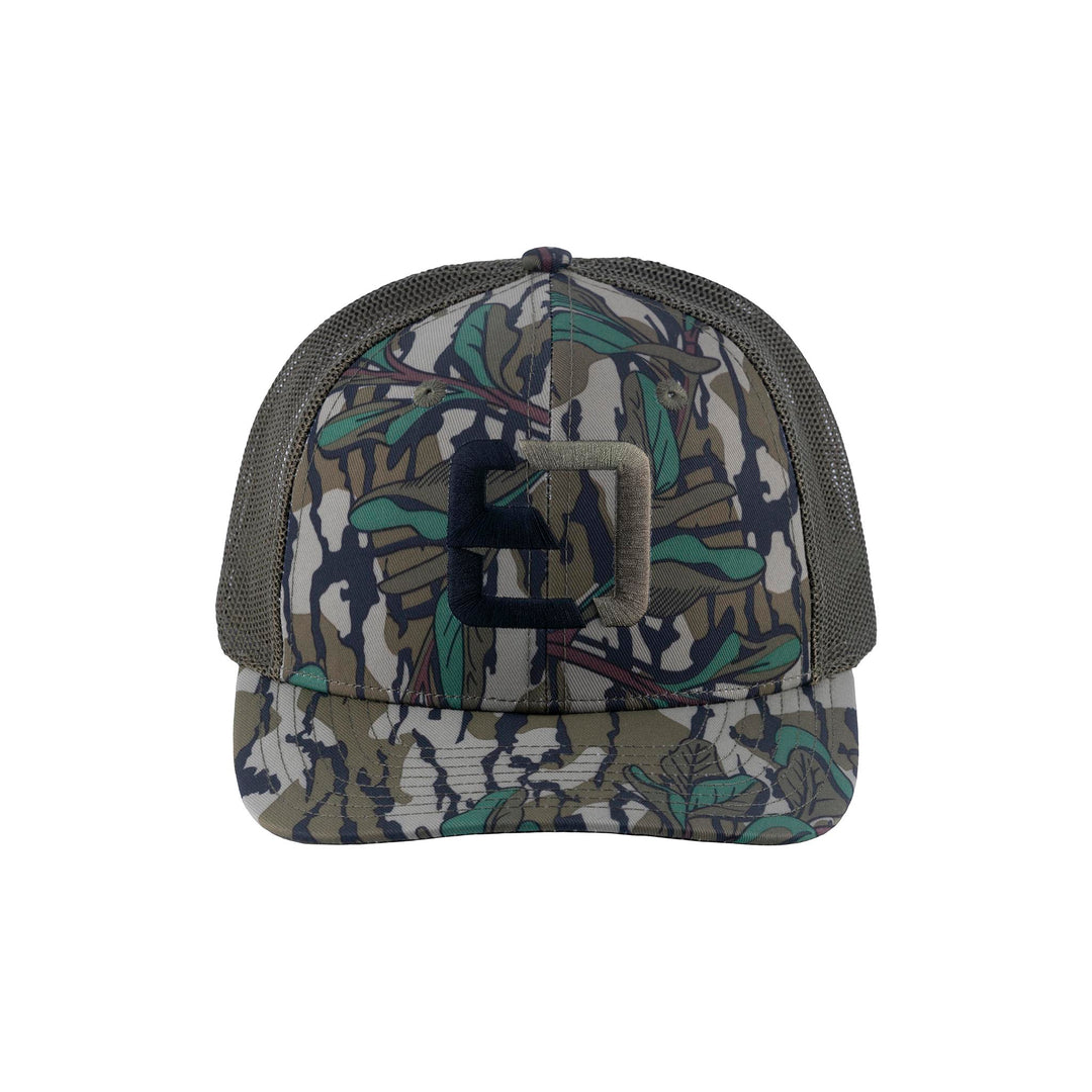 Mossy Oak Green Leaf Meshback Logo Hat