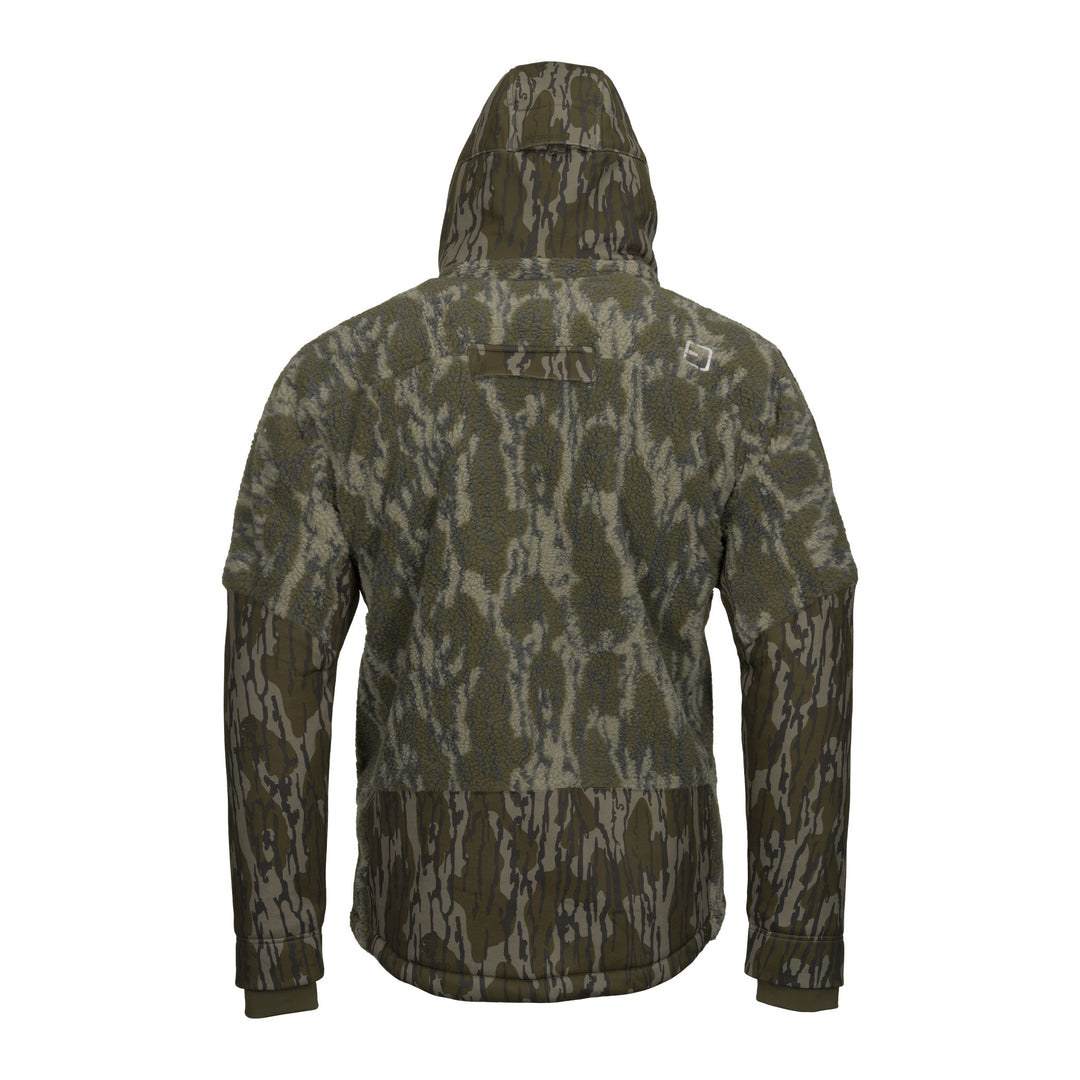 Squall Series Jacket back view with hood up#color_original-bottomland