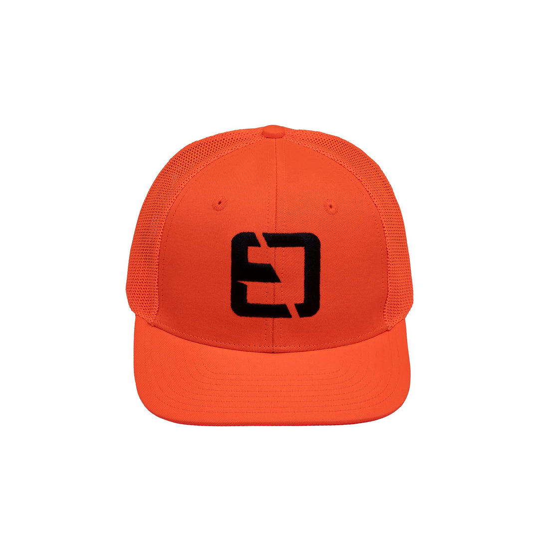 Blaze Orange Meshback Logo Hat