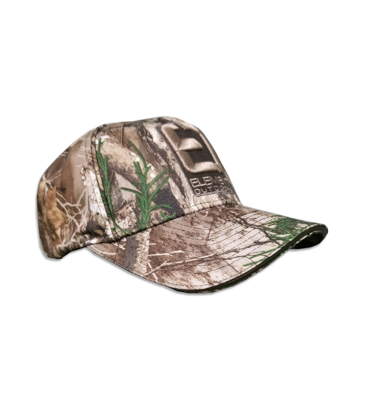 Hat, Grey Logo, Realtree Edge Camo, Side View