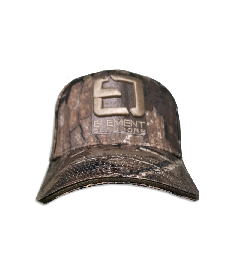 Hat, meshback, Grey logo, Realtree Timber Camo